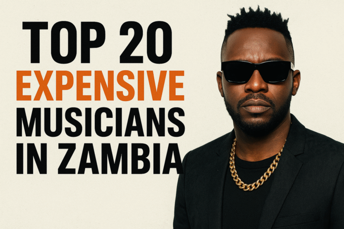 top 20 expensive musicians in Zambia